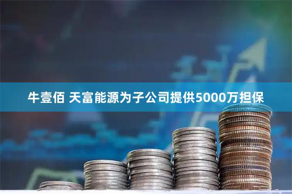 牛壹佰 天富能源为子公司提供5000万担保